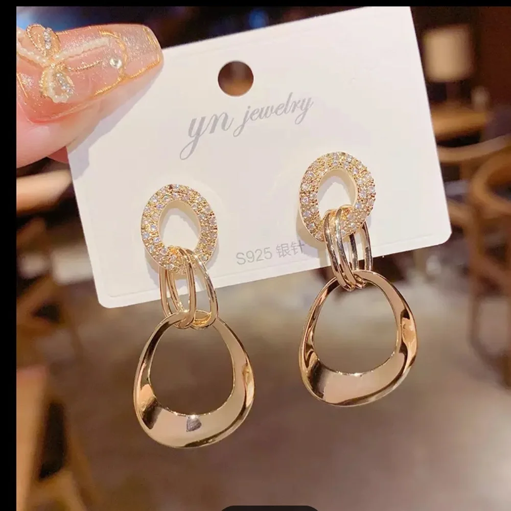 Beautiful 925 Gold Earrings
